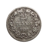 25 пенни 1898 год L.Николай 2.Русская Финляндия.Серебро.