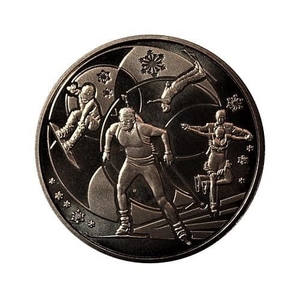 2 гривны 2014 год.XXII зимние Олимпийские игры в Сочи.Украина.