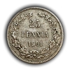 25 пенни 1901 год L.Николай II.Русская Финляндия.Серебро.