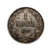 1 марка 1892 год L.Александр III.Русская Финляндия.Серебро.(2).