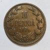 10 пенни 1876 год.Александр II.Русская Финляндия.Медь.