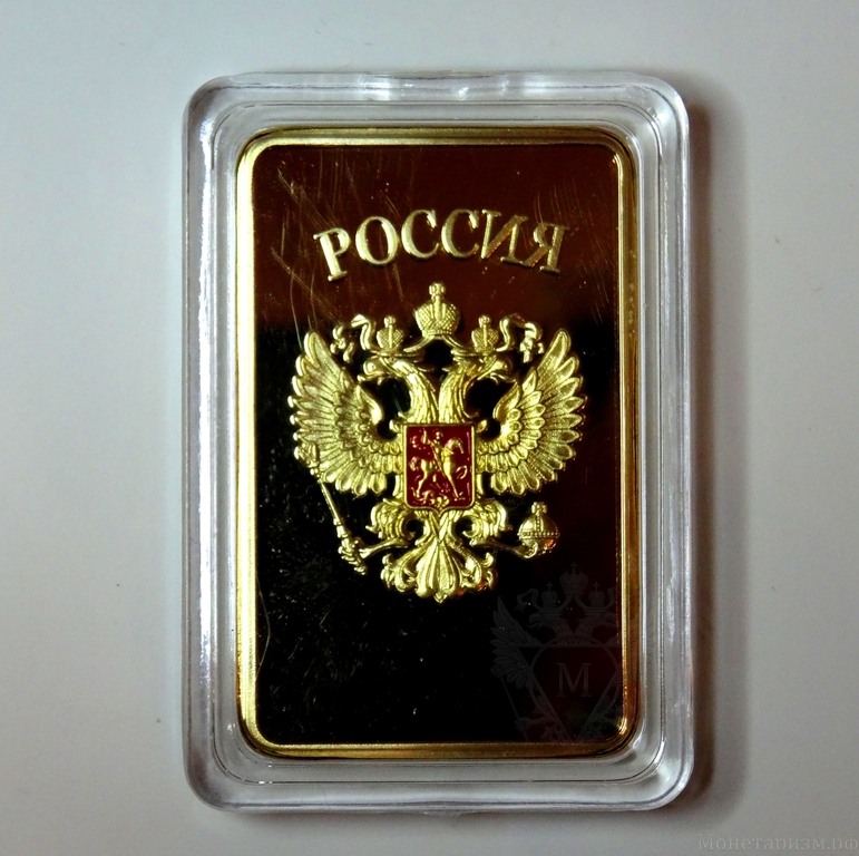Памятный сувенирный слиток 1 унция "п-в Крым,Россия"