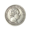 1 лира 1827 год.Сардиния.Италия.Серебро.