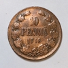 10 пенни 1916 год.Николай II.Русская Финляндия.Медь.