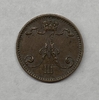 1 пенни 1883 год.Александр III.Русская Финляндия.Медь.