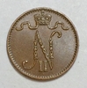 1 пенни 1912 год.Николай II.Русская Финляндия.Медь.