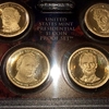 Набор монет 2010 год 1$ "президенты США" в боксе.Proof
