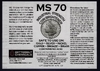 MS70 (МС70) - жидкость восстановитель блеска монет из серебра и никеля в состоянии от XF до PROOF.США