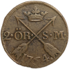 2 эре 1764 год.Адольф Фредерик.Швеция.Медь.
