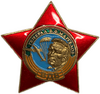 Знак винтовой Звезда ВДВ.Генерал Маргелов.СССР.Бронза,эмаль,винт.