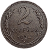 2 копейки 1924 год.Погодовка СССР.Медь.