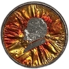 Знак траурный Ленин В.И.СССР.30-е годы Стекло в рамке,винтовой.
