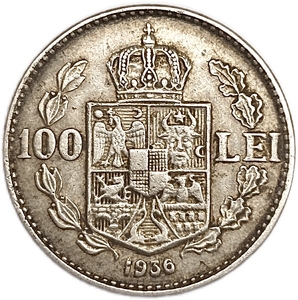 100 лей 1936 год.Кароль II.Румыния.