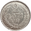 2 лата 1925 год.Латвия.Серебро. 