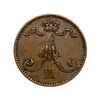 1 пенни 1883 год.Александр III.Русская Финляндия.Медь.