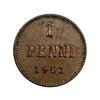 1 пенни 1901 год.Николай 2.Русская Финляндия.Медь.