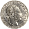 1 форинт 1884 год.Франц Иосиф I.Венгрия.Серебро.