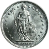 1 франк 1967 год.Швейцария.Серебро.