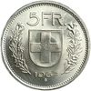 5 франков 1967 год.Швейцария.Серебро.