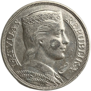 5 лат 1932 год.Дива.Латвия.Серебро. 