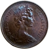 1 пенни 1971 год.Елизавета II.Великобритания.
