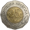 25 Куна 2011 год.Подписание договора о вступлении в ЕС.Хорватия.Биметалл.
