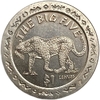 1 доллар 2001 год.Леопард.Большая пятерка.Сьерра-Леоне.