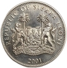 1 доллар 2001 год.Буйвол.Большая пятерка.Сьерра-Леоне.