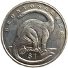 1 доллар 2006 год.Бронтозавр.Динозавры.Сьерра-Леоне.