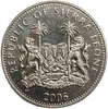 1 доллар 2006 год.Бронтозавр.Динозавры.Сьерра-Леоне.