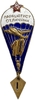 Знак нагрудный.Парашютист отличник.За 11 прыжков.СССР.Бронза,эмаль,винт.