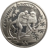 1 доллар 2009 год.Капуцин.Обезьяны Африки.Сьерра-Леоне.