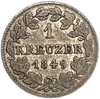 1 крейцер 1849 год.Бавария.Германия.