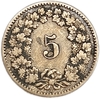 5 раппен 1894 год.Швейцария. 