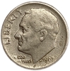 10 центов (дайм) 1967 год.Рузвельт.США.