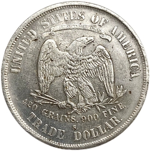 1 торговый доллар 1873 год.США.Копия.