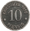10 пфеннигов 1918 год.Найденбург.Германия.Нотгельд.Редкий.