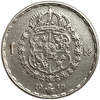 1 крона 1949 год.Густав V.Швеция.Серебро.
