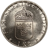 1 крона 1990 год.Карл XVI Густав.Швеция.