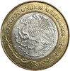 100 песо 2006 год.180 лет Федерации.Мексика.Серебро,биметалл.