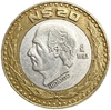20 песо 1993 год.Идальго.Мексика.Биметалл.