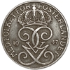 5 эре 1947 год.Густав V.Швеция.Железо.