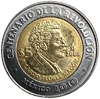5 песо 2008 год.100 лет революции.200 лет независимости.Рикардо Флорес Магон.Мексика.Биметалл.