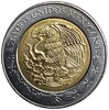 5 песо 2008 год.100 лет революции.200 лет независимости.Рикардо Флорес Магон.Мексика.Биметалл.