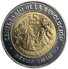 5 песо 2008 год.100 лет революции.200 лет независимости.Франсиско Вилья.Мексика.Биметалл.