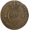 1/4 скиллинга (шиллинга) 1827 год.Медь.Швеция.