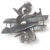 Знак РСФСР 1923-1924 год "Общество друзей воздушного флота СЗО.Добролет".Серебро
