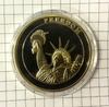 Памятный монетовидный жетон трагедия в США " 11 сентября 2001" PROOF