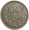 1 крона 1916 год.Франц Иосиф I.Австро-Венгрия.Серебро.
