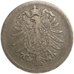 1 марка 1875 год.Германия.Серебро. 